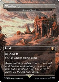 Weathertop - Deserted Temple (Surge Foil) (393) [Commander: The Lord of the Rings: Tales of Middle-earth]