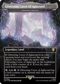 Glittering Caves of Aglarond - Gemstone Caverns (Surge Foil) (394) [Commander: The Lord of the Rings: Tales of Middle-earth]