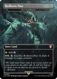 Redhorn Pass - Mouth of Ronom (Surge Foil) (400) [Commander: The Lord of the Rings: Tales of Middle-earth]