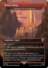 Helm's Deep - Shinka, the Bloodsoaked Keep (Surge Foil) (404) [Commander: The Lord of the Rings: Tales of Middle-earth]