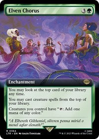 Elven Chorus (Extended Art) (364) [Universes Beyond: The Lord of the Rings: Tales of Middle-earth]
