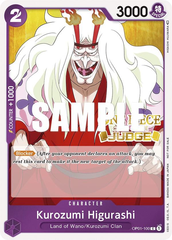 Kurozumi Higurashi (Judge) (OP01-100) [One Piece Promotion Cards]