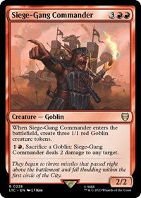 Siege-Gang Commander (228) [Commander: The Lord of the Rings: Tales of Middle-earth]