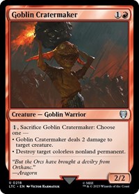 Goblin Cratermaker (218) [Commander: The Lord of the Rings: Tales of Middle-earth]