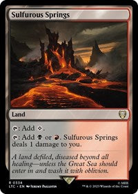 Sulfurous Springs (334) [Commander: The Lord of the Rings: Tales of Middle-earth]