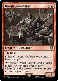Orcish Siegemaster (33) [Commander: The Lord of the Rings: Tales of Middle-earth]