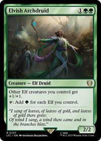 Elvish Archdruid (237) [Commander: The Lord of the Rings: Tales of Middle-earth]