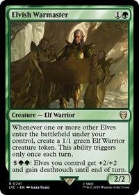 Elvish Warmaster (241) [Commander: The Lord of the Rings: Tales of Middle-earth]