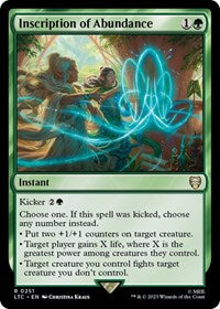 Inscription of Abundance (251) [Commander: The Lord of the Rings: Tales of Middle-earth]