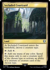 Secluded Courtyard (330) [Commander: The Lord of the Rings: Tales of Middle-earth]