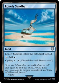 Lonely Sandbar (319) [Commander: The Lord of the Rings: Tales of Middle-earth]