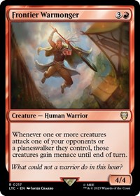 Frontier Warmonger (217) [Commander: The Lord of the Rings: Tales of Middle-earth]