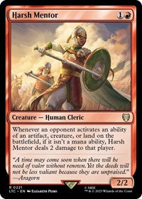Harsh Mentor (221) [Commander: The Lord of the Rings: Tales of Middle-earth]