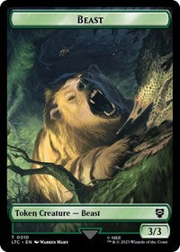 Beast // Treefolk Double-Sided Token (10//13) [Commander: The Lord of the Rings: Tales of Middle-earth]