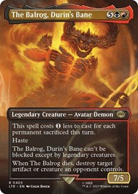 The Balrog, Durin's Bane (Borderless) (405) [Universes Beyond: The Lord of the Rings: Tales of Middle-earth]