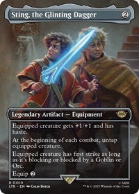 Sting, the Glinting Dagger (Borderless) (409) [Universes Beyond: The Lord of the Rings: Tales of Middle-earth]