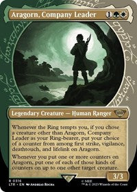 Aragorn, Company Leader (Showcase) (316) [Universes Beyond: The Lord of the Rings: Tales of Middle-earth]