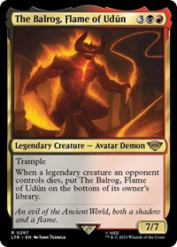 The Balrog, Flame of Udun (297) [Universes Beyond: The Lord of the Rings: Tales of Middle-earth]
