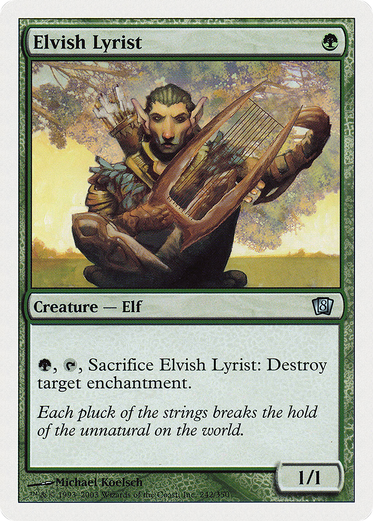 Elvish Lyrist (8ED-242) - 8th Edition Foil