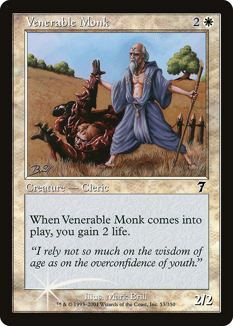 Venerable Monk (7ED-53★) - 7th Edition