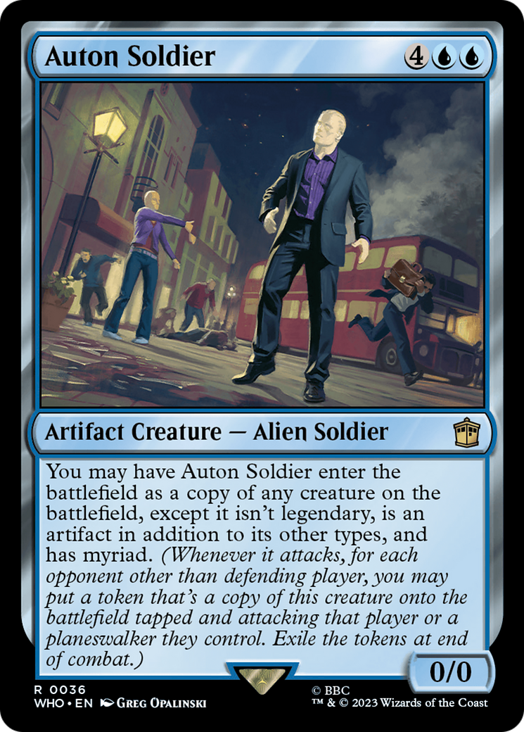 Auton Soldier (WHO-036) - Doctor Who Foil