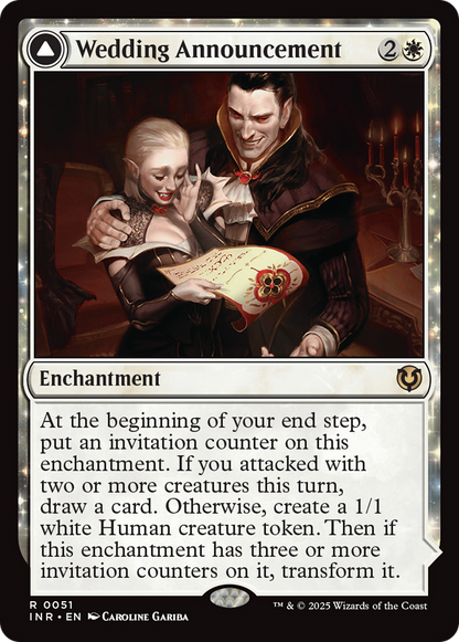 Wedding Announcement (INR-051) - Innistrad Remastered: (enchantment) Foil