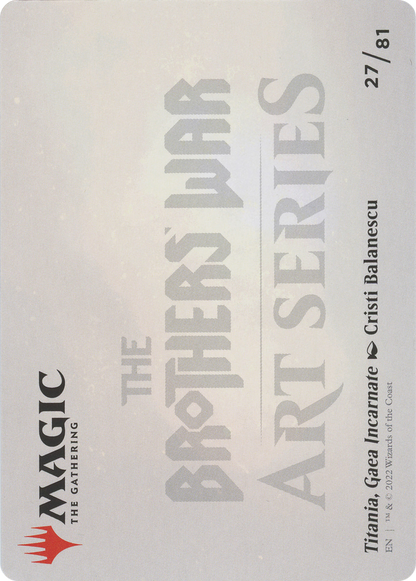 Titania, Gaea Incarnate // Titania, Gaea Incarnate (ABRO-027) - The Brothers' War Art Series (Borderless) Foil