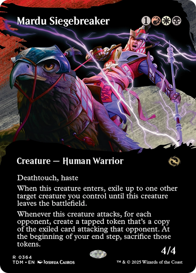 Mardu Siegebreaker (Borderless) (TDM-364) - Tarkir: Dragonstorm: (Showcase)