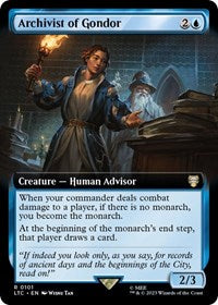 Archivist of Gondor (Extended Art) (101) [Commander: The Lord of the Rings: Tales of Middle-earth]