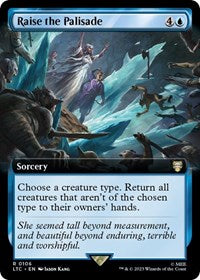 Raise the Palisade (Extended Art) (106) [Commander: The Lord of the Rings: Tales of Middle-earth]