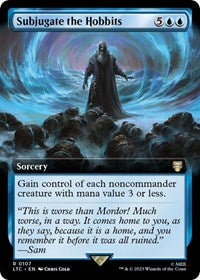 Subjugate the Hobbits (Extended Art) (107) [Commander: The Lord of the Rings: Tales of Middle-earth]
