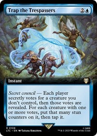 Trap the Trespassers (Extended Art) (108) [Commander: The Lord of the Rings: Tales of Middle-earth]