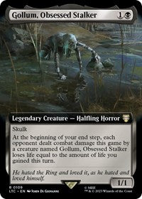 Gollum, Obsessed Stalker (Extended Art) (109) [Commander: The Lord of the Rings: Tales of Middle-earth]