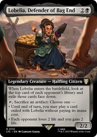 Lobelia, Defender of Bag End (Extended Art) (110) [Commander: The Lord of the Rings: Tales of Middle-earth]
