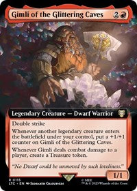 Gimli of the Glittering Caves (Extended Art) (115) [Commander: The Lord of the Rings: Tales of Middle-earth]