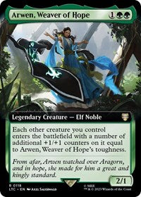Arwen, Weaver of Hope (Extended Art) (118) [Commander: The Lord of the Rings: Tales of Middle-earth]