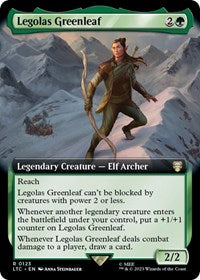 Legolas Greenleaf (Extended Art) (123) [Commander: The Lord of the Rings: Tales of Middle-earth]