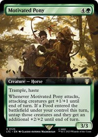 Motivated Pony (Extended Art) (125) [Commander: The Lord of the Rings: Tales of Middle-earth]