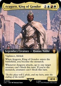 Aragorn, King of Gondor (Extended Art) (85) [Commander: The Lord of the Rings: Tales of Middle-earth]
