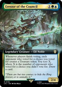 Erestor of the Council (Extended Art) (136) [Commander: The Lord of the Rings: Tales of Middle-earth]