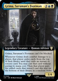 Grima, Saruman's Footman (Extended Art) (140) [Commander: The Lord of the Rings: Tales of Middle-earth]