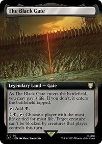 The Black Gate (Extended Art) (160) [Commander: The Lord of the Rings: Tales of Middle-earth]