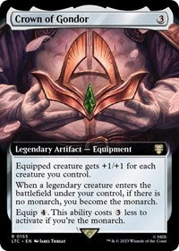 Crown of Gondor (Extended Art) (155) [Commander: The Lord of the Rings: Tales of Middle-earth]