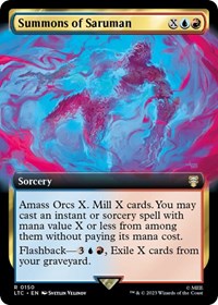 Summons of Saruman (Extended Art) (150) [Commander: The Lord of the Rings: Tales of Middle-earth]