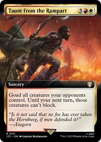 Taunt from the Rampart (Extended Art) (151) [Commander: The Lord of the Rings: Tales of Middle-earth]