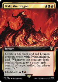 Wake the Dragon (Extended Art) (154) [Commander: The Lord of the Rings: Tales of Middle-earth]