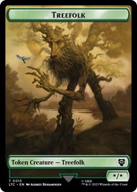 Treefolk // Food (0009) Double-Sided Token (13 // 9) [Commander: The Lord of the Rings: Tales of Middle-earth]