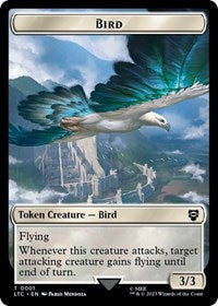 Bird (0001) // Goat Double-Sided Token (1 // 2) [Commander: The Lord of the Rings: Tales of Middle-earth]