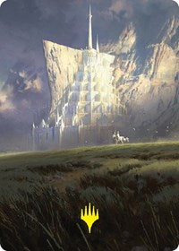 Minas Tirith Art Card (Gold-Stamped Signature) (55) [Art Series: Universes Beyond: The Lord of the Rings: Tales of Middle-earth]
