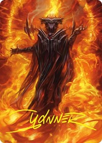 Sauron, the Dark Lord Art Card (Gold-Stamped Signature) (21) [Art Series: Universes Beyond: The Lord of the Rings: Tales of Middle-earth]